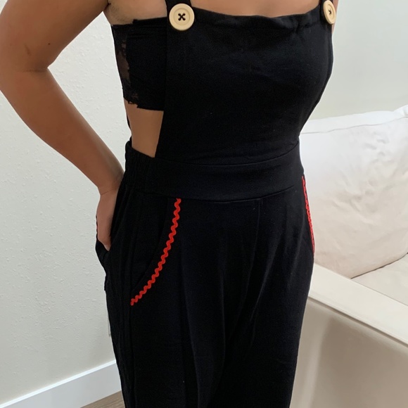 TeeBerry & Weave Apron Front Wide Leg Jumpsuit - Picture 14 of 16